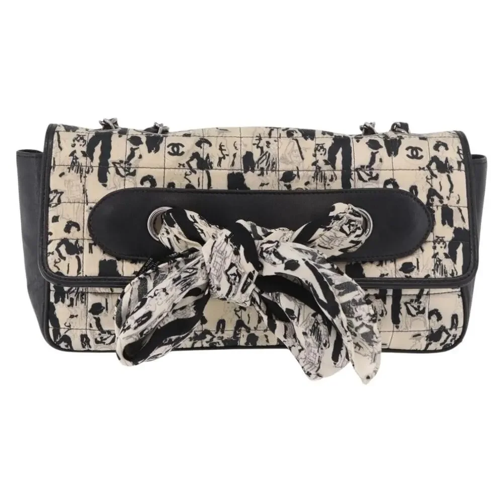 Chanel Choco Bar Chain Shoulder Bag Black